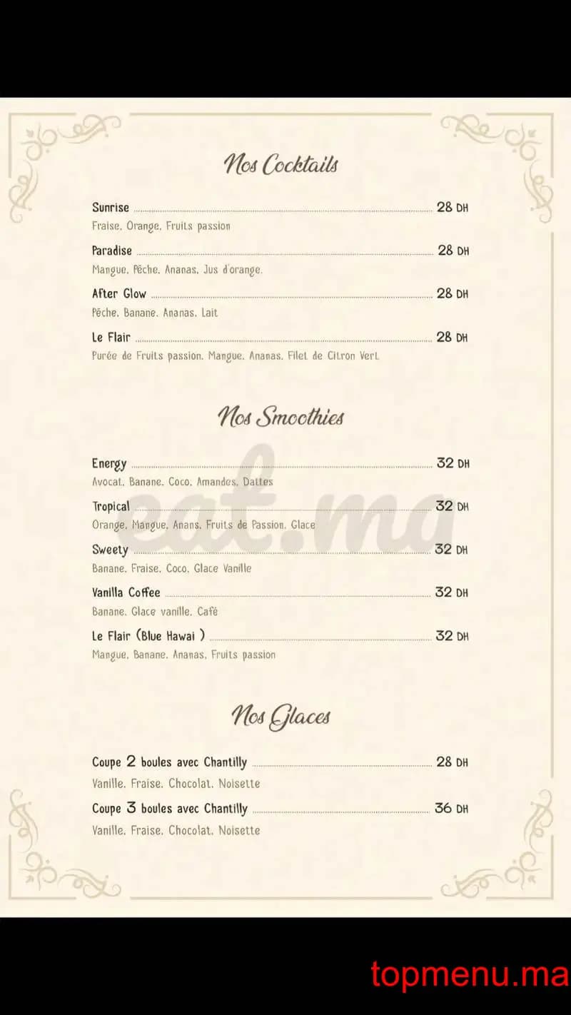 مطعم Flair Café Brunch قائمة الطعام page 4 Flair Café Brunch قائمة الطعام page 4