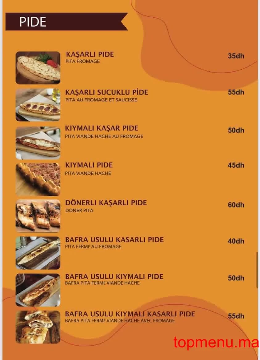 Restaurant Agha doner menu page 1 Agha doner menu page 1
