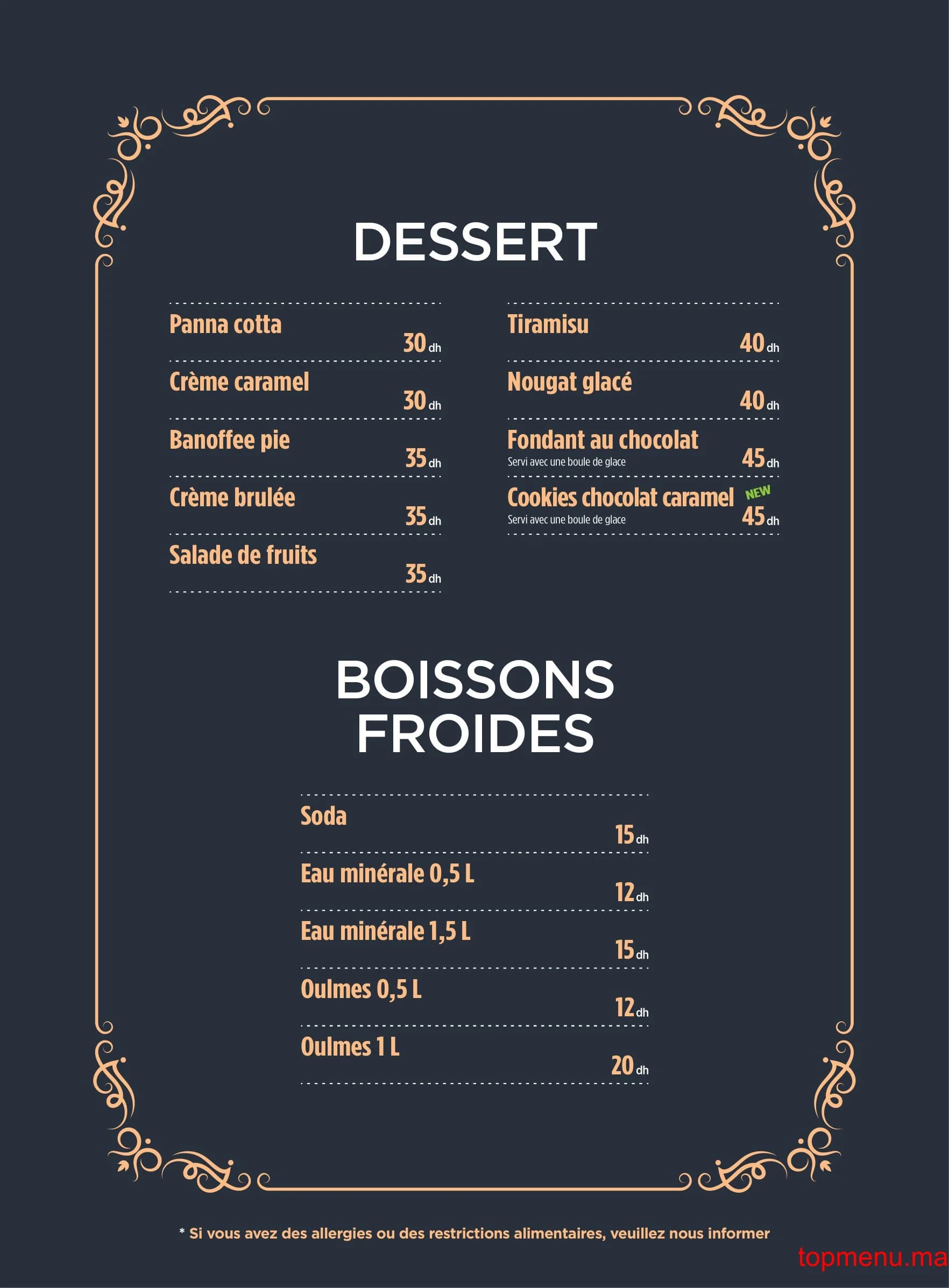 Restaurant Caldo Freddo menu page 15 Caldo Freddo menu page 15
