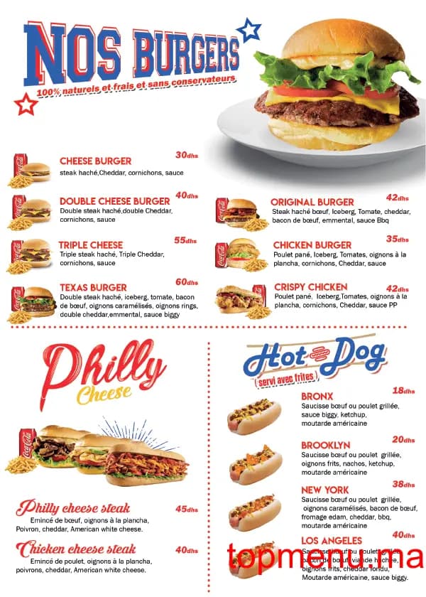 Restaurant Tacos de France menu page 4 Tacos de France menu page 4