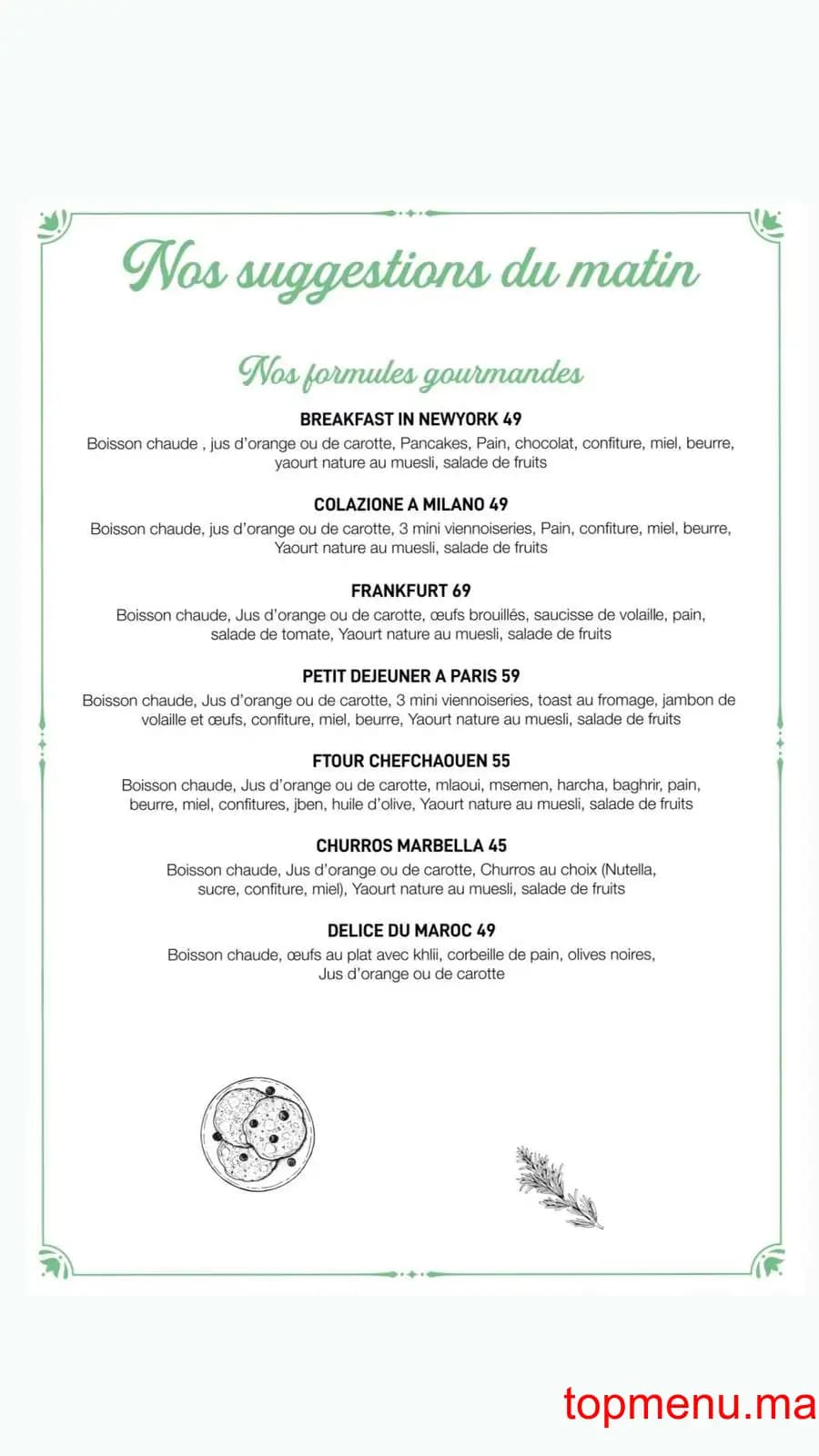 Restaurant Lorena menu page 2 Lorena menu page 2