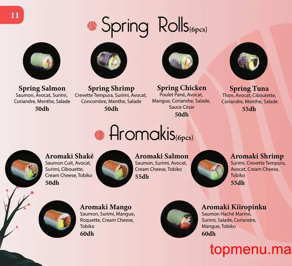 Restaurant Kyoto Sushi menu page 15 Kyoto Sushi menu page 15