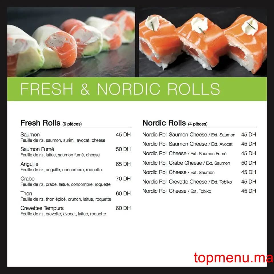 Restaurant Suiji sushi thai menu page 19 Suiji sushi thai menu page 19