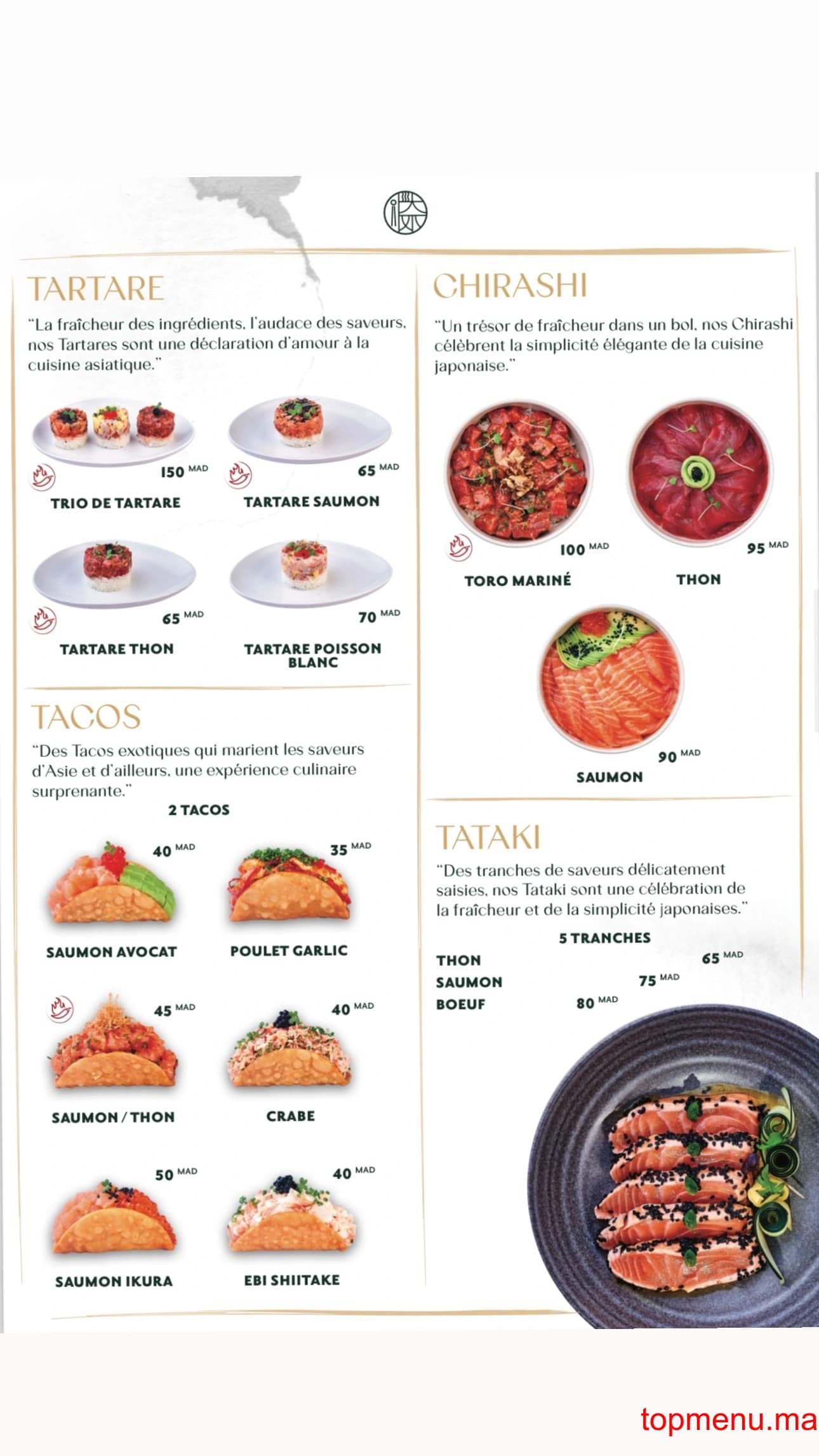 Restaurant Asie’tte menu page 4 Asie’tte menu page 4