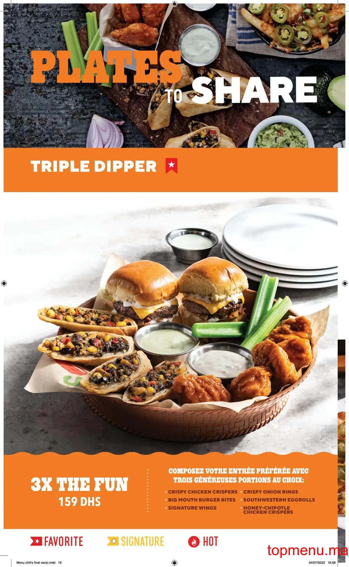 Restaurant Chili’s menu page 11 Chili’s menu page 11