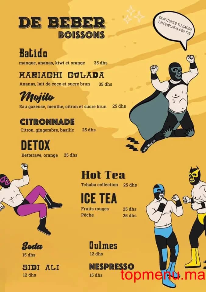 Restaurant Cantina Mariachi menu page 11 Cantina Mariachi menu page 11