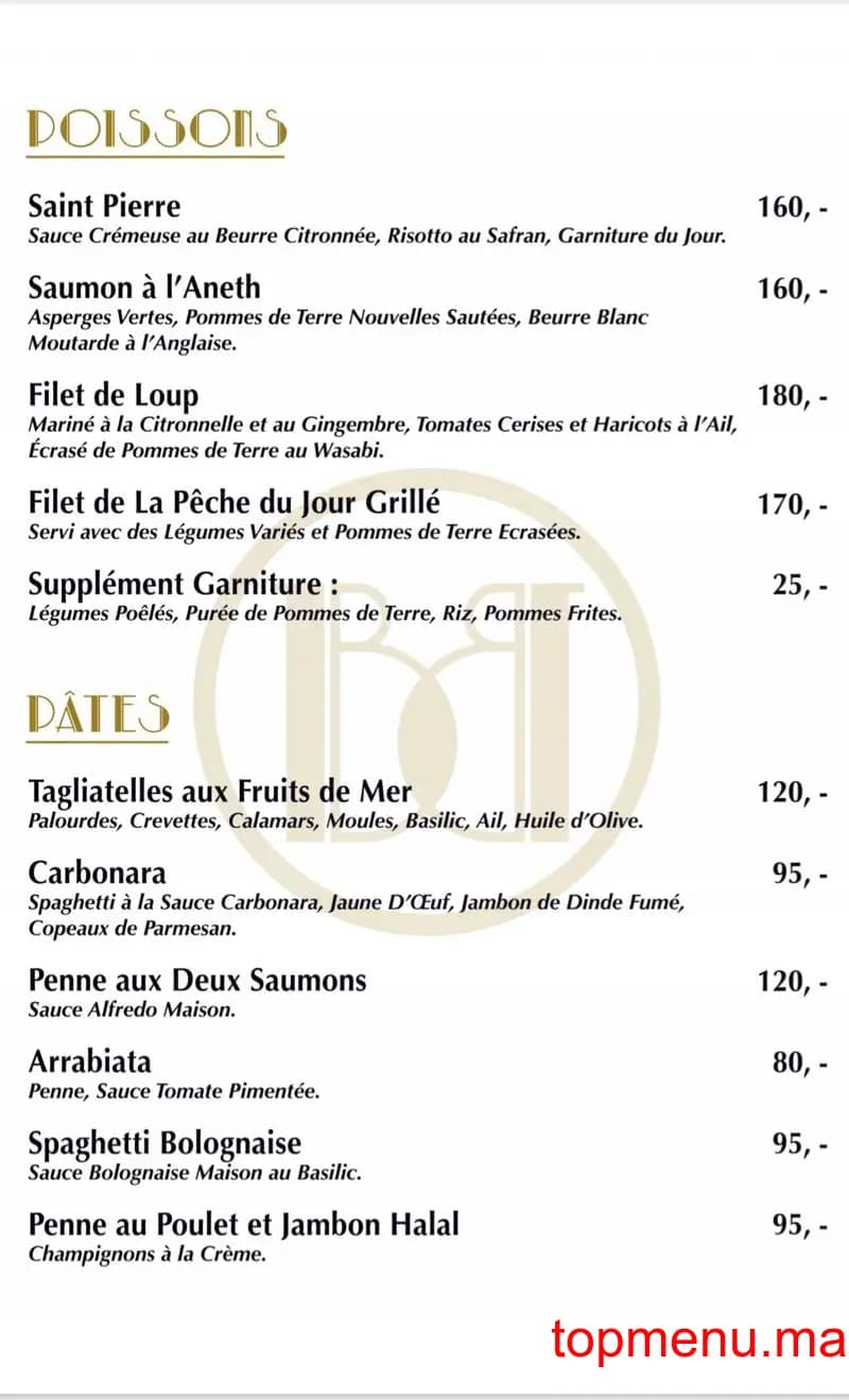 Restaurant Café Balthazar menu page 5 Café Balthazar menu page 5