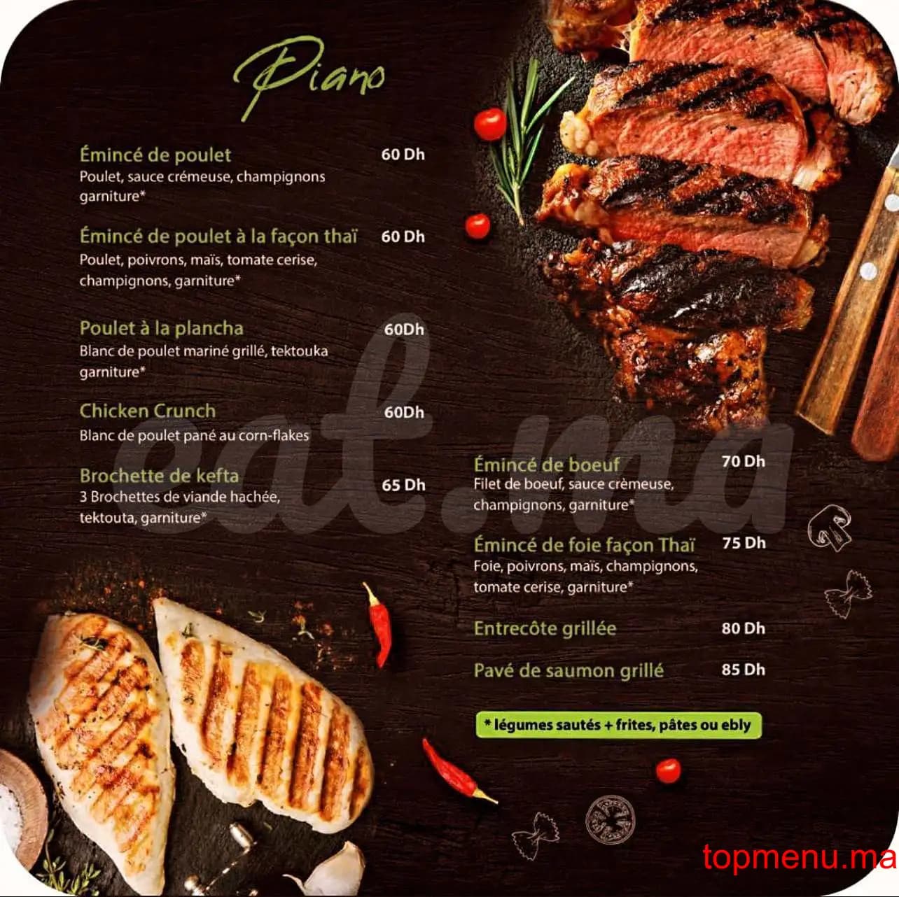 Restaurant Gusto Pasta menu page 4 Gusto Pasta menu page 4