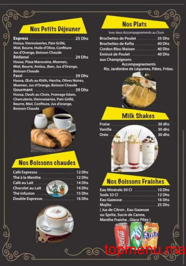 Restaurant The only place menu page 3 The only place menu page 3