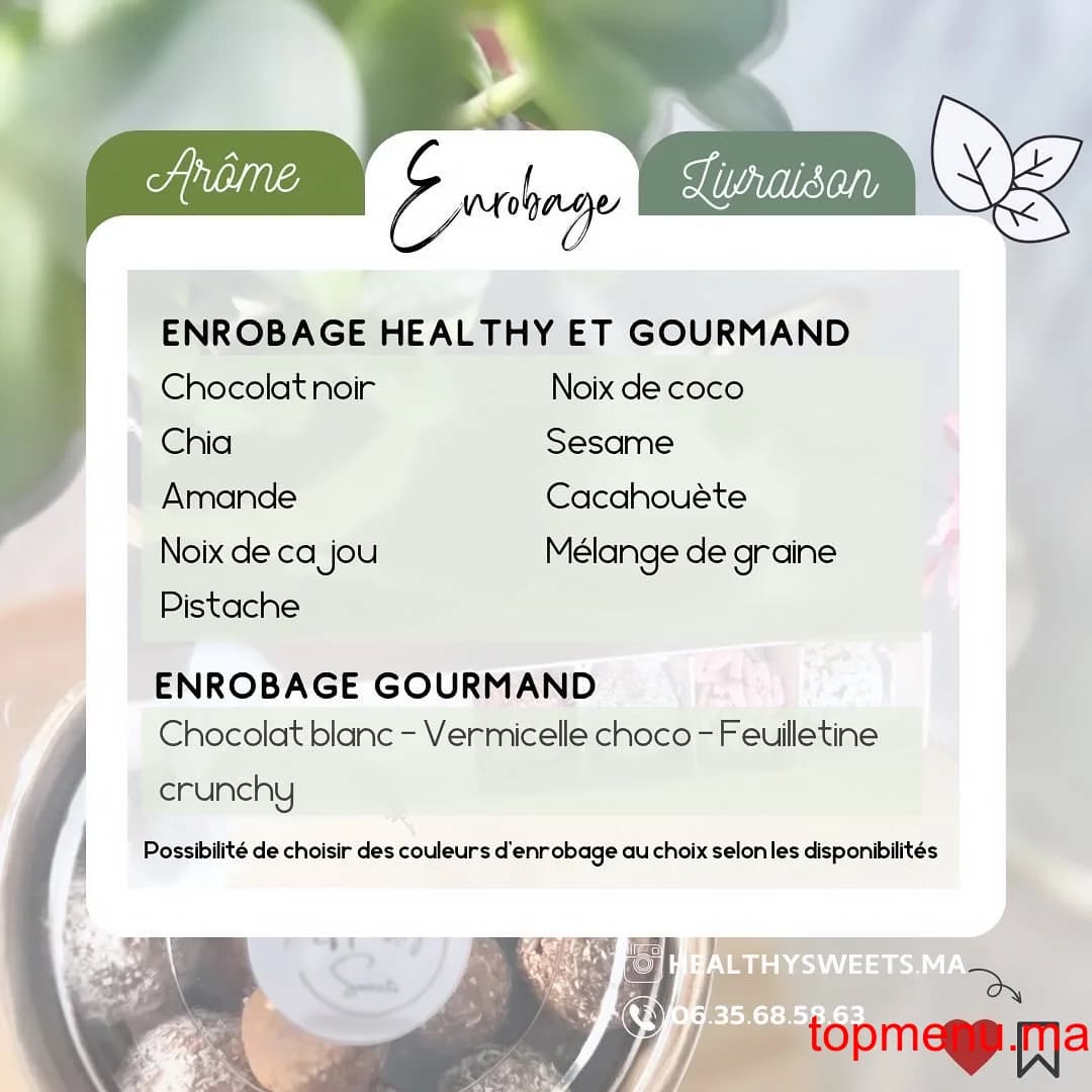 Restaurant HEALTHY SWEETS menu page 2 HEALTHY SWEETS menu page 2