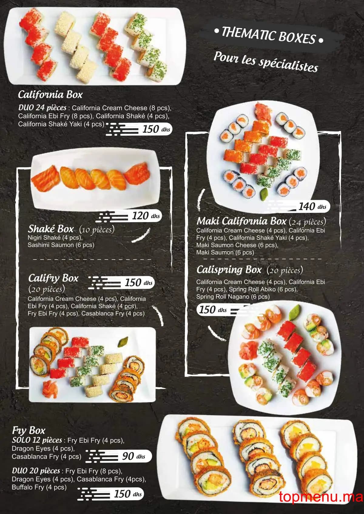 Restaurant Sumo sushi menu page 15 Sumo sushi menu page 15