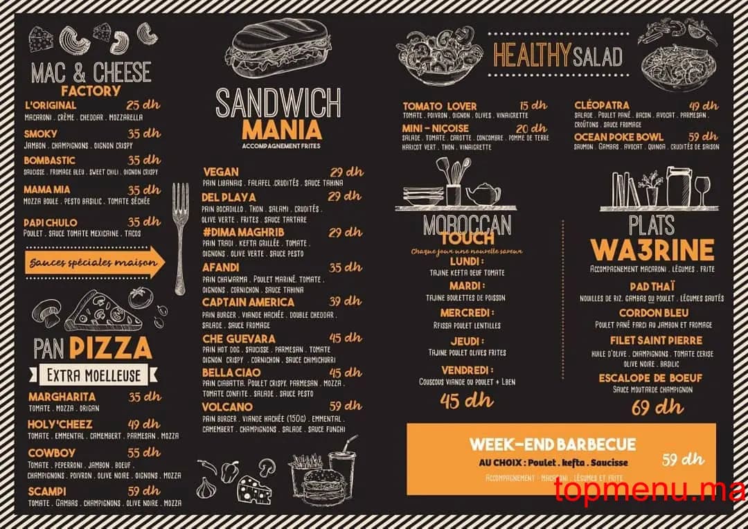 Restaurant Picalla menu page 1 Picalla menu page 1