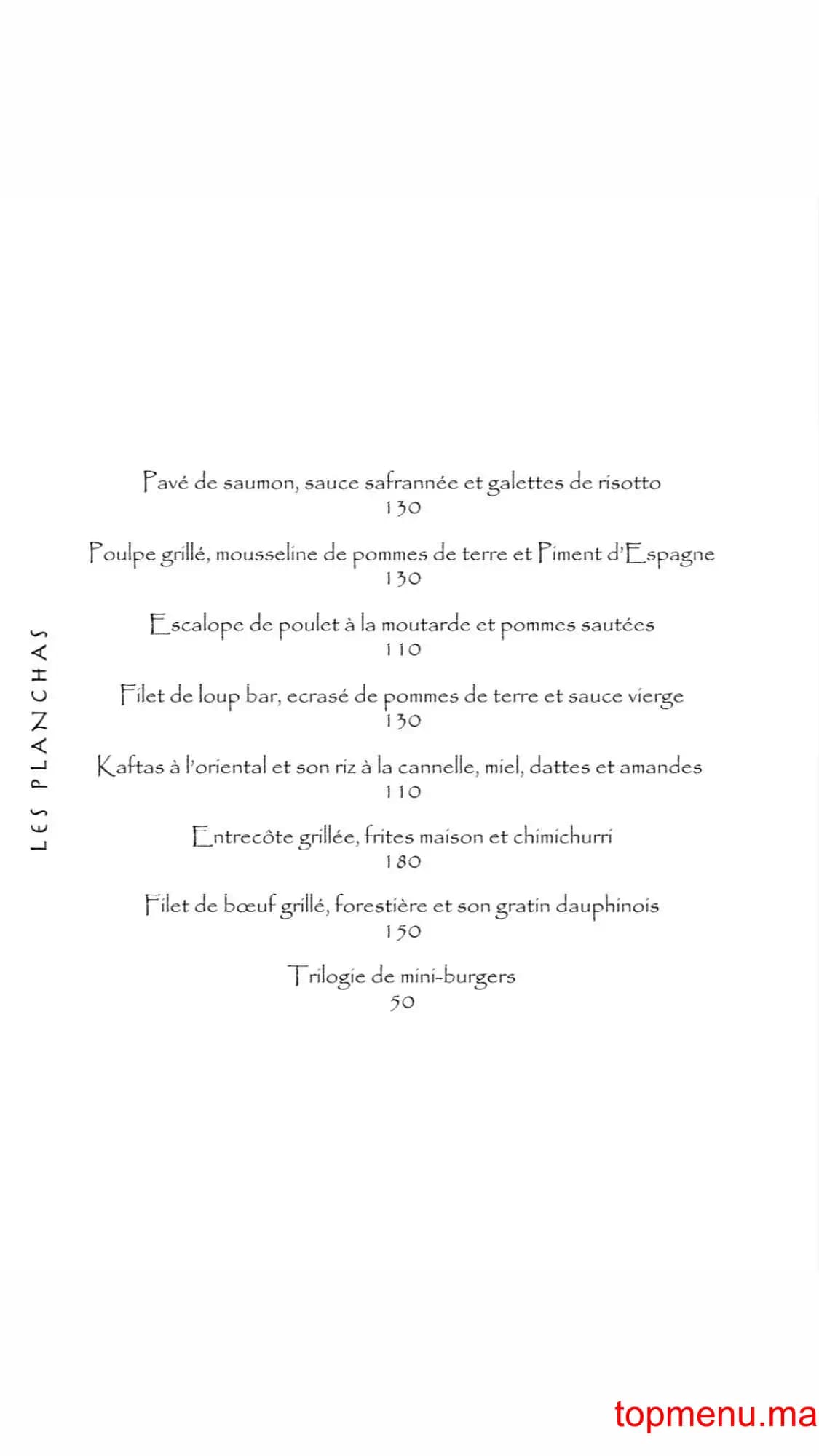 Restaurant La Candelaria menu page 3 La Candelaria menu page 3