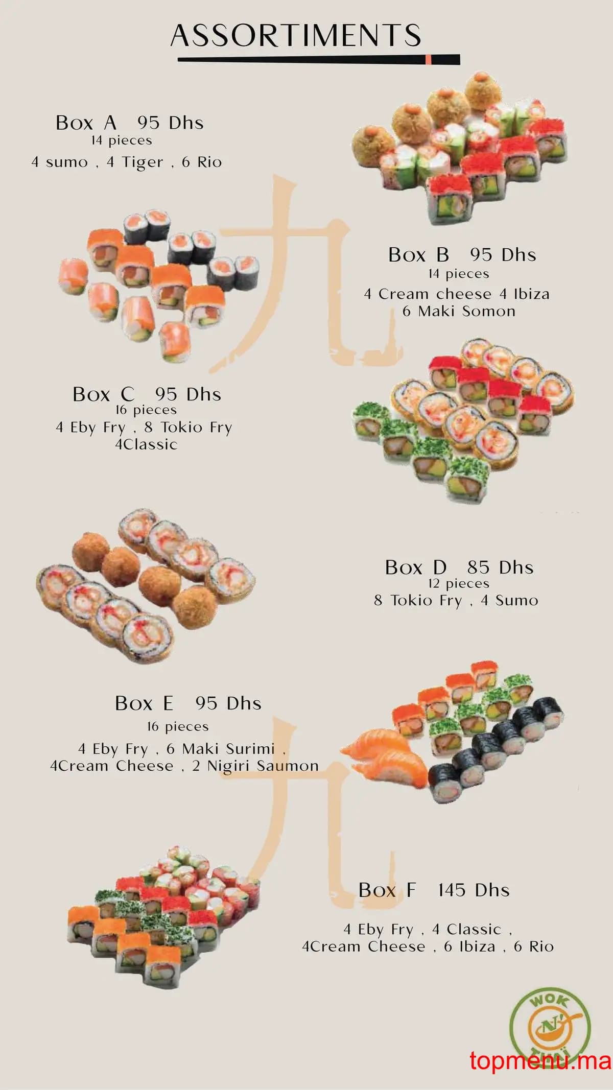 Restaurant Wok n’thaï menu page 14 Wok n’thaï menu page 14