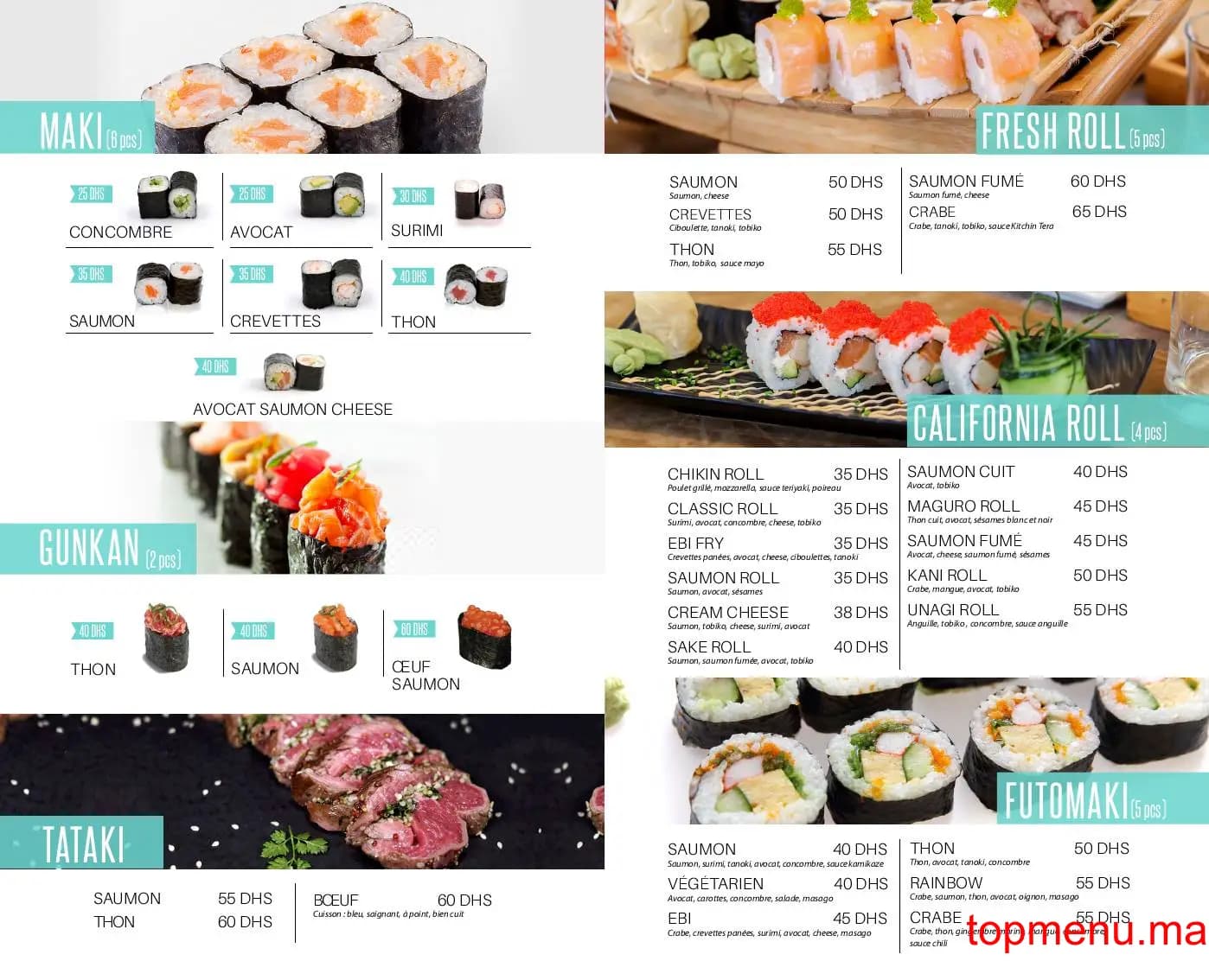 Restaurant Kitchin Tera menu page 4 Kitchin Tera menu page 4