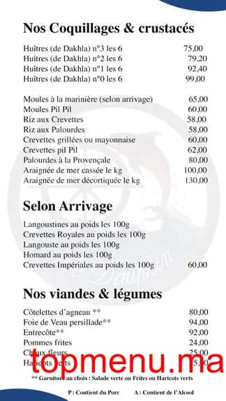 Restaurant Taverne du dauphin menu page 2 Taverne du dauphin menu page 2