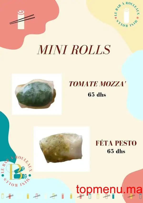 Restaurant Le Bar à Rouleaux menu page 5 Le Bar à Rouleaux menu page 5