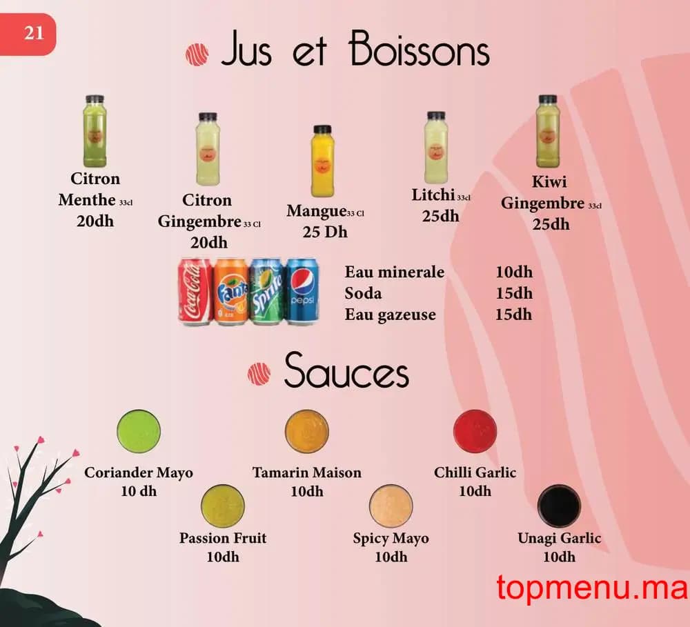 Restaurant Kyoto Sushi menu page 5 Kyoto Sushi menu page 5