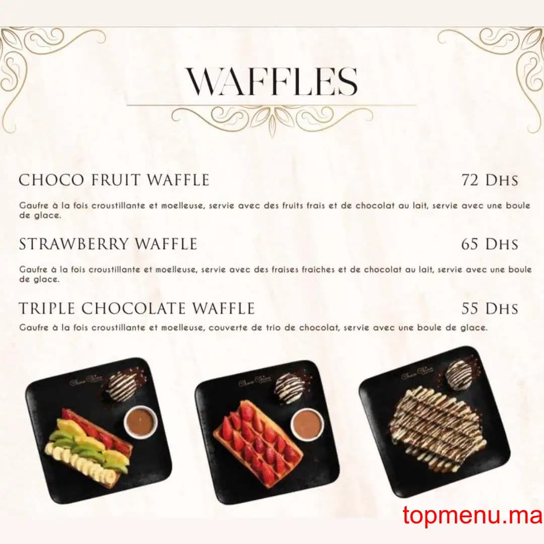 Restaurant Choco Chino menu page 4 Choco Chino menu page 4