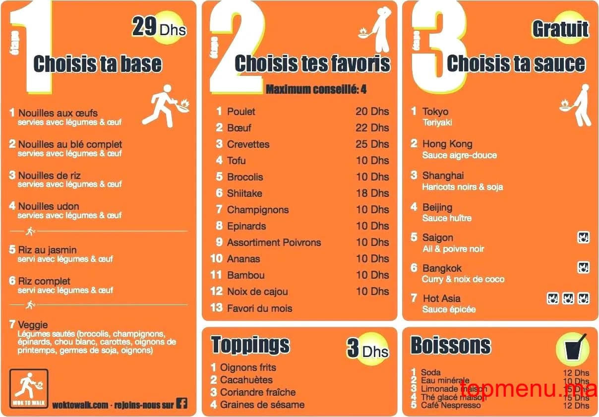 Restaurant wok to walk menu page 1 wok to walk menu page 1