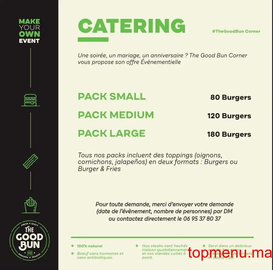 Restaurant The GoodBun menu page 5 The GoodBun menu page 5