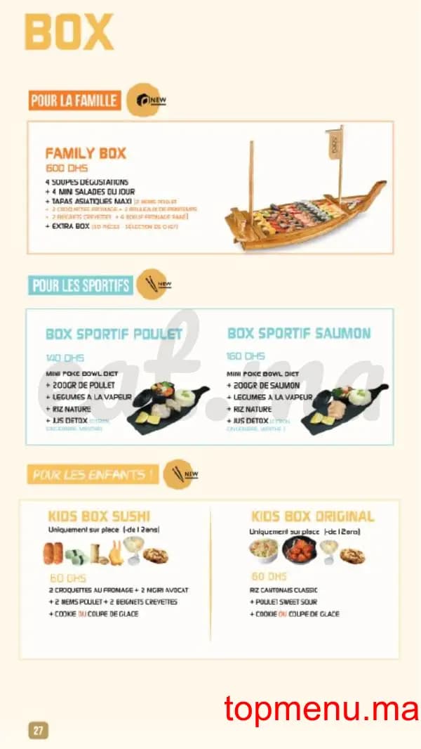 Restaurant Shiru – Sushis – Thaï & Woks menu page 26 Shiru – Sushis – Thaï & Woks menu page 26