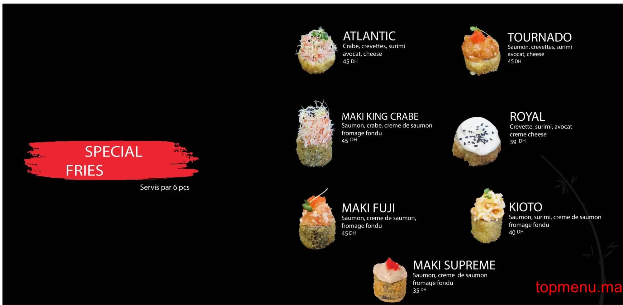 Restaurant Nakata Sushi menu page 19 Nakata Sushi menu page 19