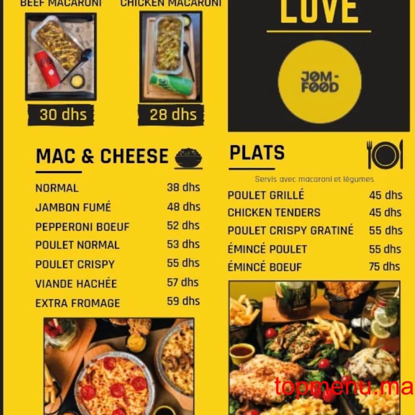 Restaurant JOM FOOD menu page 2 JOM FOOD menu page 2