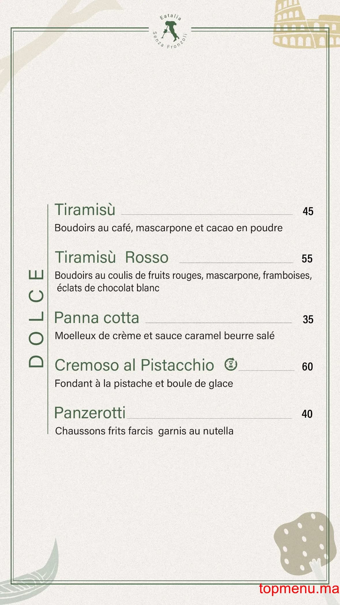 Restaurant Eatliaa menu page 7 Eatliaa menu page 7