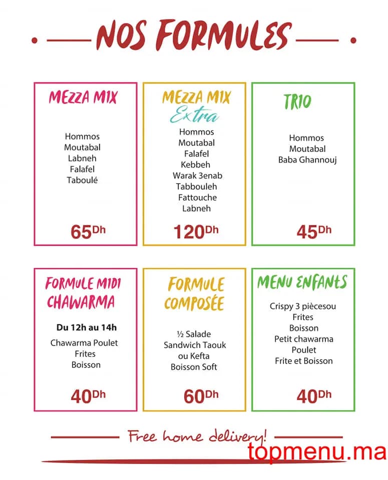 Restaurant Sa7ten menu page 4 Sa7ten menu page 4