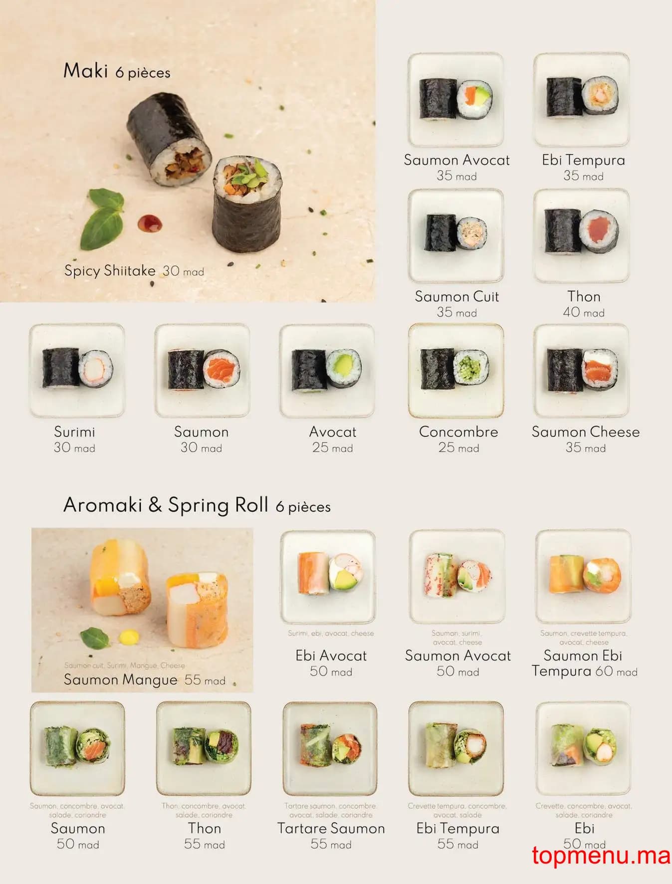 Restaurant SOY menu page 9 SOY menu page 9