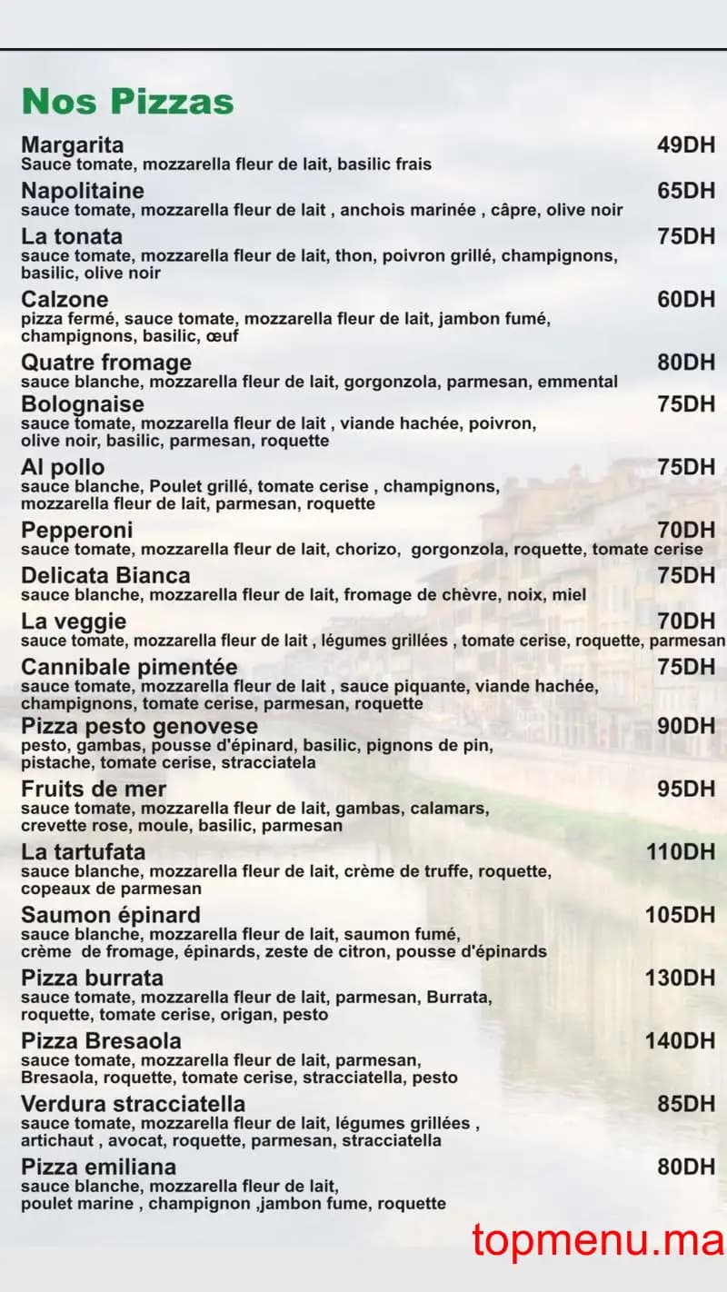 Restaurant Lasponda menu page 2 Lasponda menu page 2
