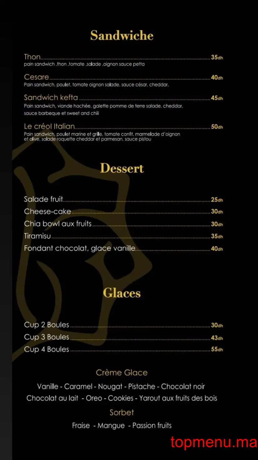 Restaurant La Créole menu page 3 La Créole menu page 3