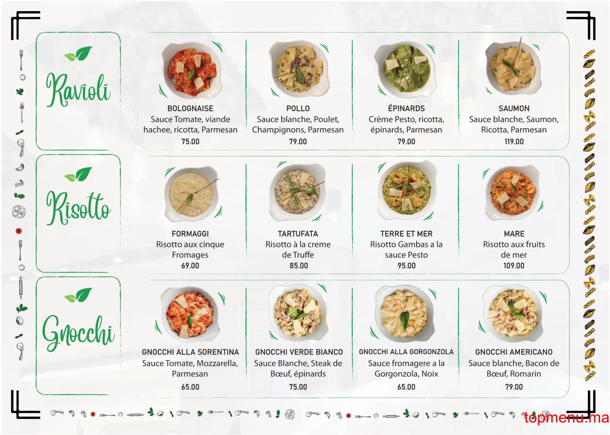 Restaurant Cucina Napoli Anoual menu page 2 Cucina Napoli Anoual menu page 2