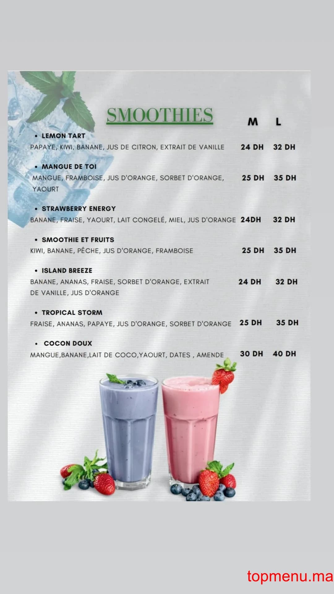 Restaurant Natural Juice Ghandi menu page 5 Natural Juice Ghandi menu page 5