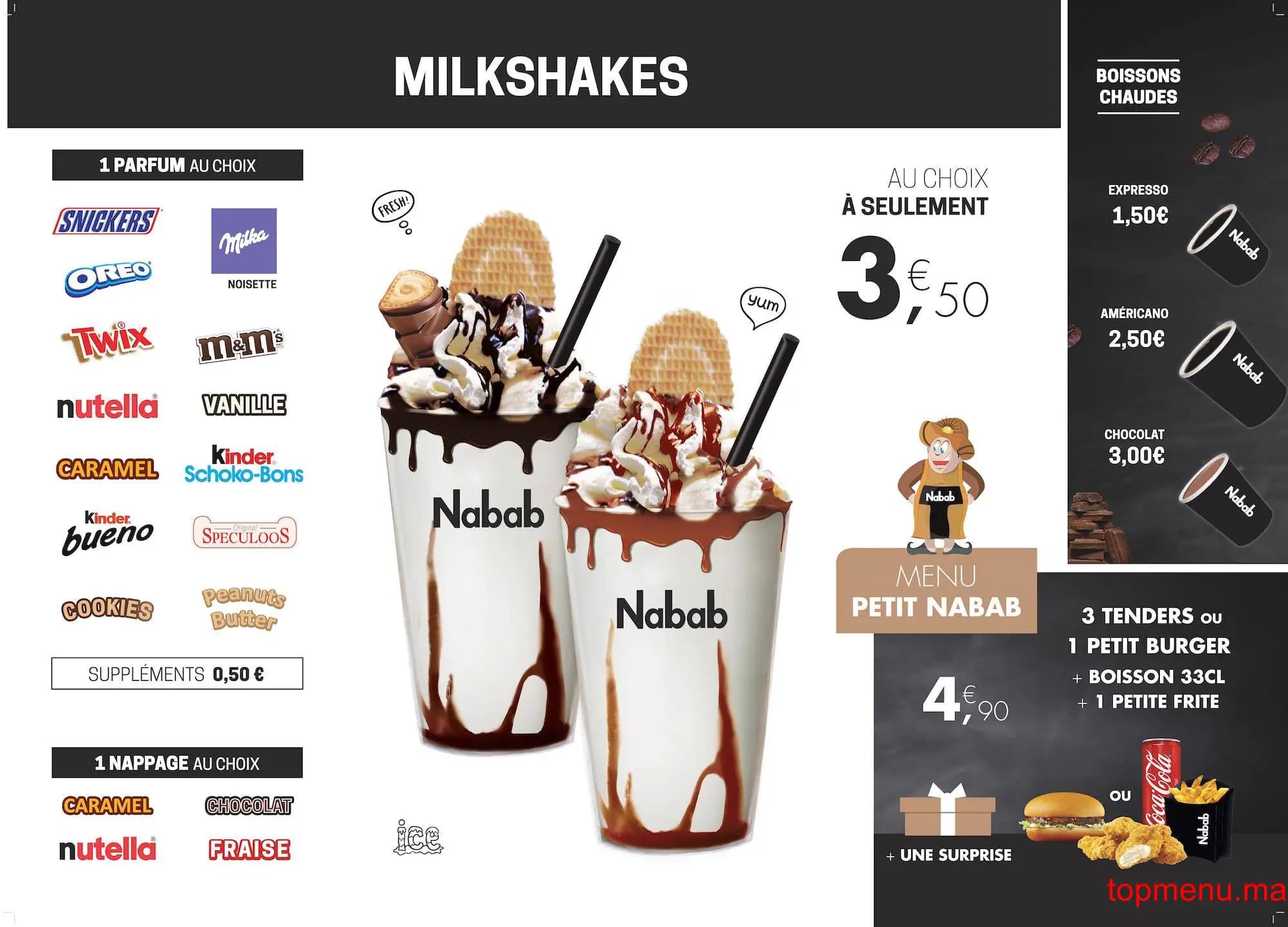 Restaurant Nabab Kebab menu page 2 Nabab Kebab menu page 2