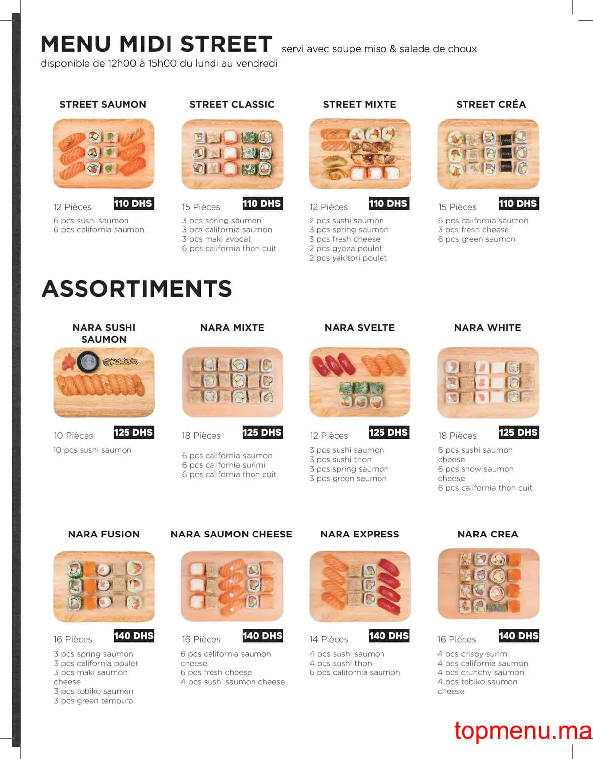 Restaurant Nara menu page 18 Nara menu page 18