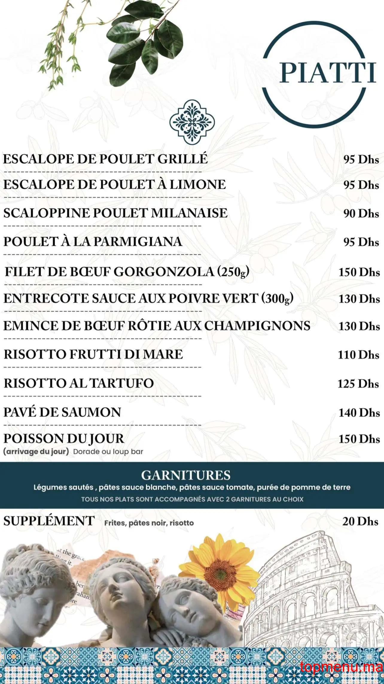 Restaurant Cosy Italiano menu page 1 Cosy Italiano menu page 1