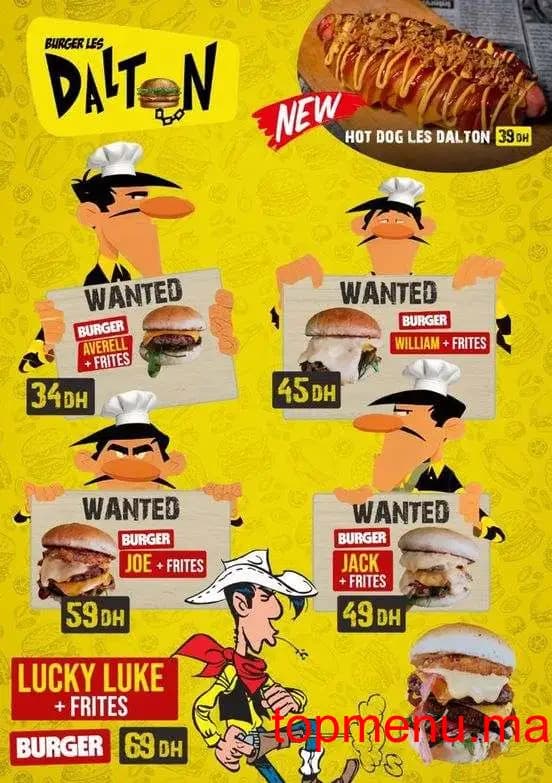 Restaurant Dalton menu page 1 Dalton menu page 1