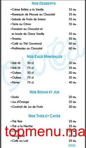 Restaurant Ostrea menu page 3 Ostrea menu page 3