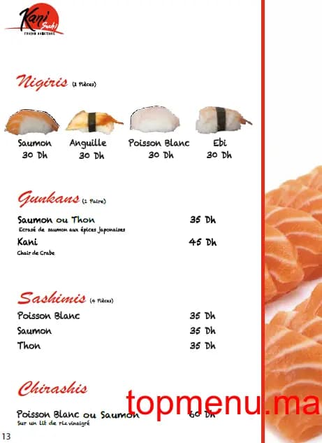 Restaurant kani sushi menu page 9 kani sushi menu page 9