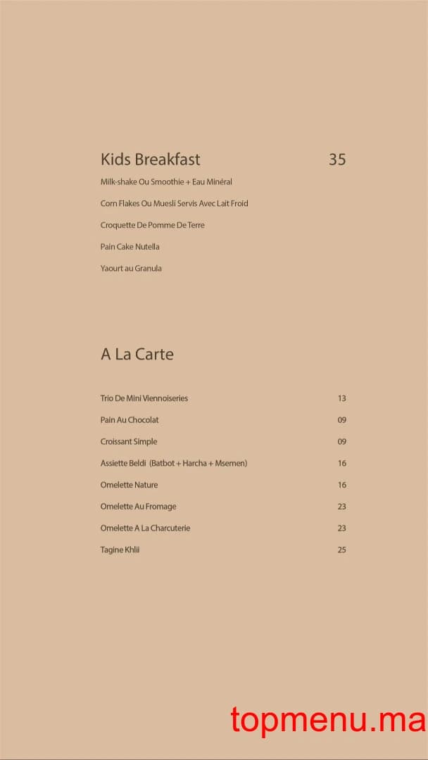 Restaurant Pause Cafe menu page 25 Pause Cafe menu page 25