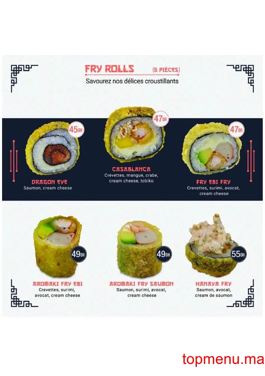 Restaurant Hanaya Sushi menu page 9 Hanaya Sushi menu page 9