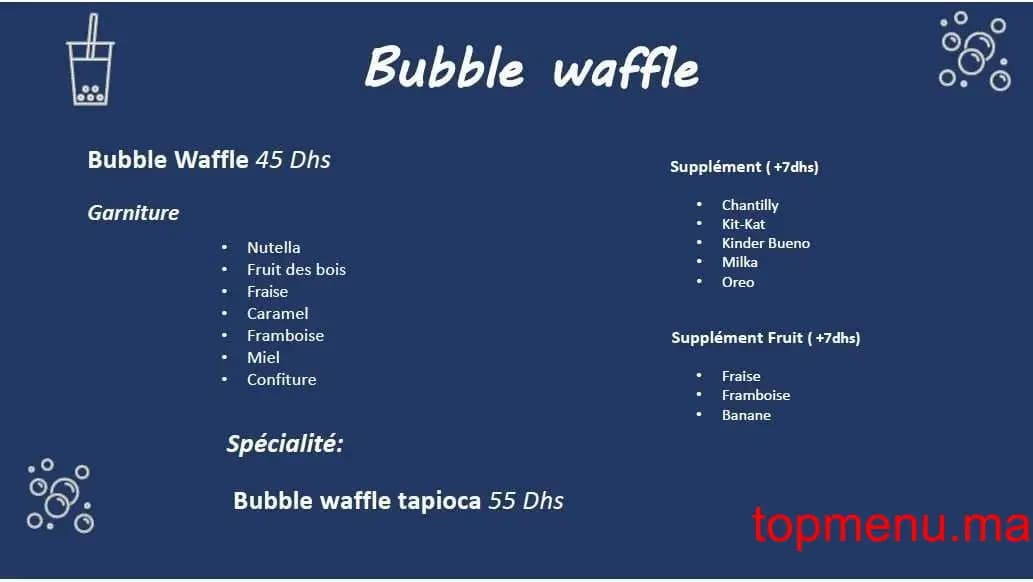 Restaurant BubbleTea Wadou menu page 1 BubbleTea Wadou menu page 1
