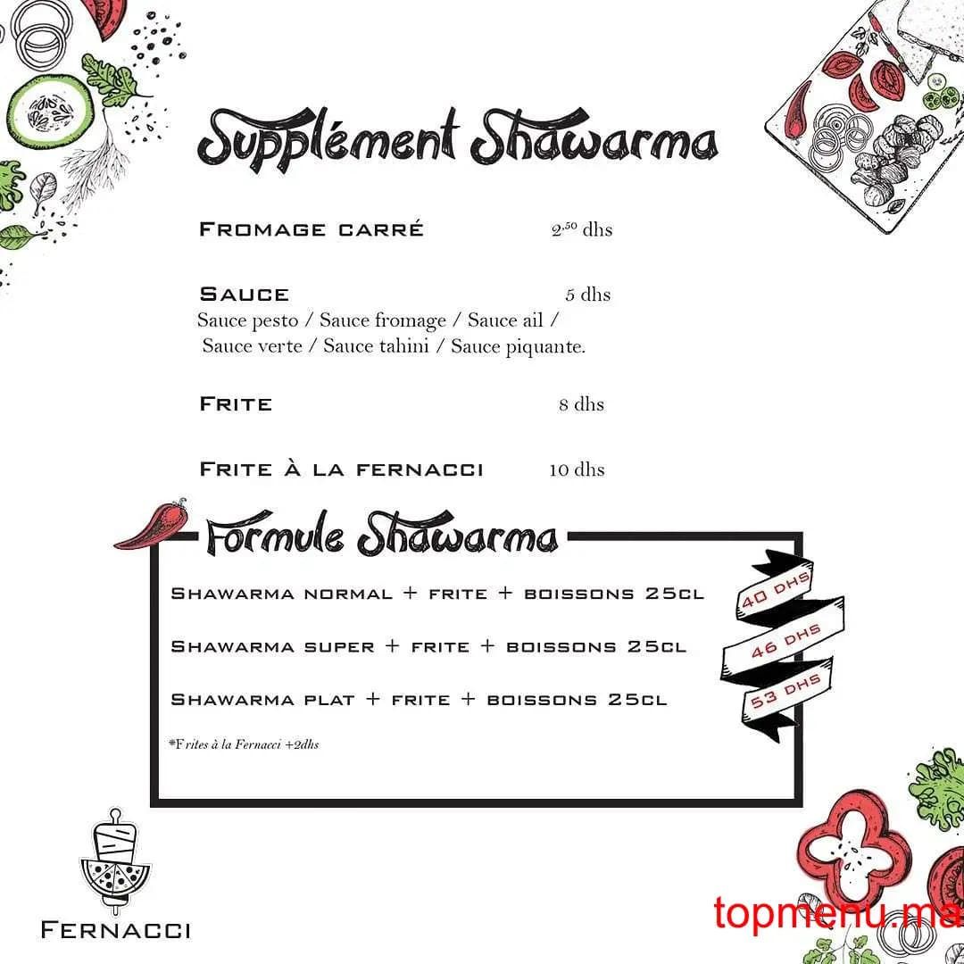 Restaurant Fernacci menu page 5 Fernacci menu page 5