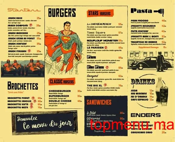 Restaurant Souflouf menu page 1 Souflouf menu page 1