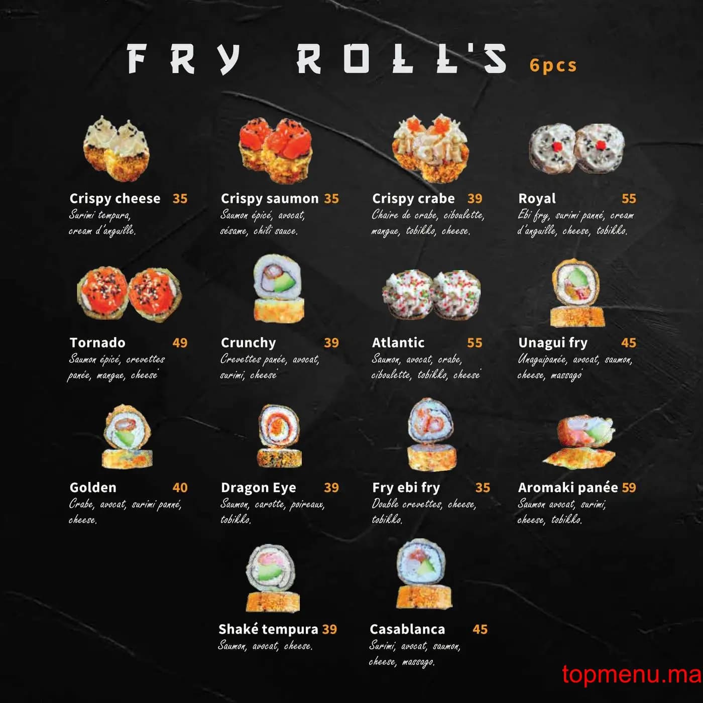 Restaurant Ebi Sushi menu page 16 Ebi Sushi menu page 16