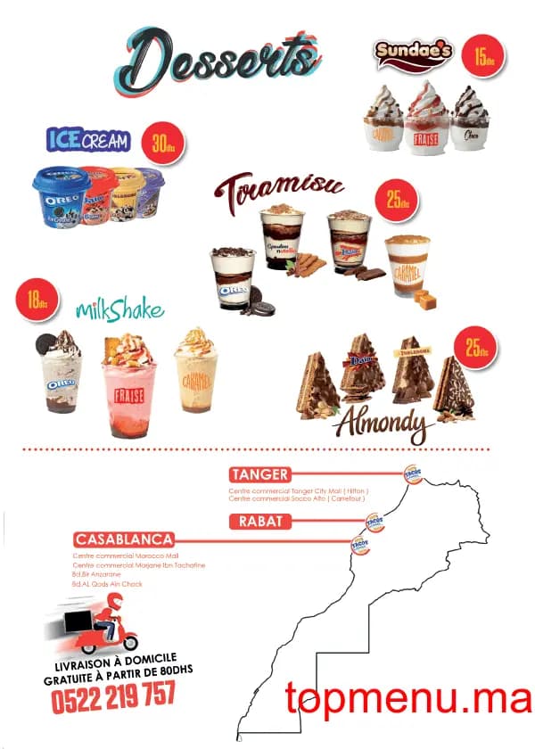 Restaurant Tacos de France menu page 3 Tacos de France menu page 3