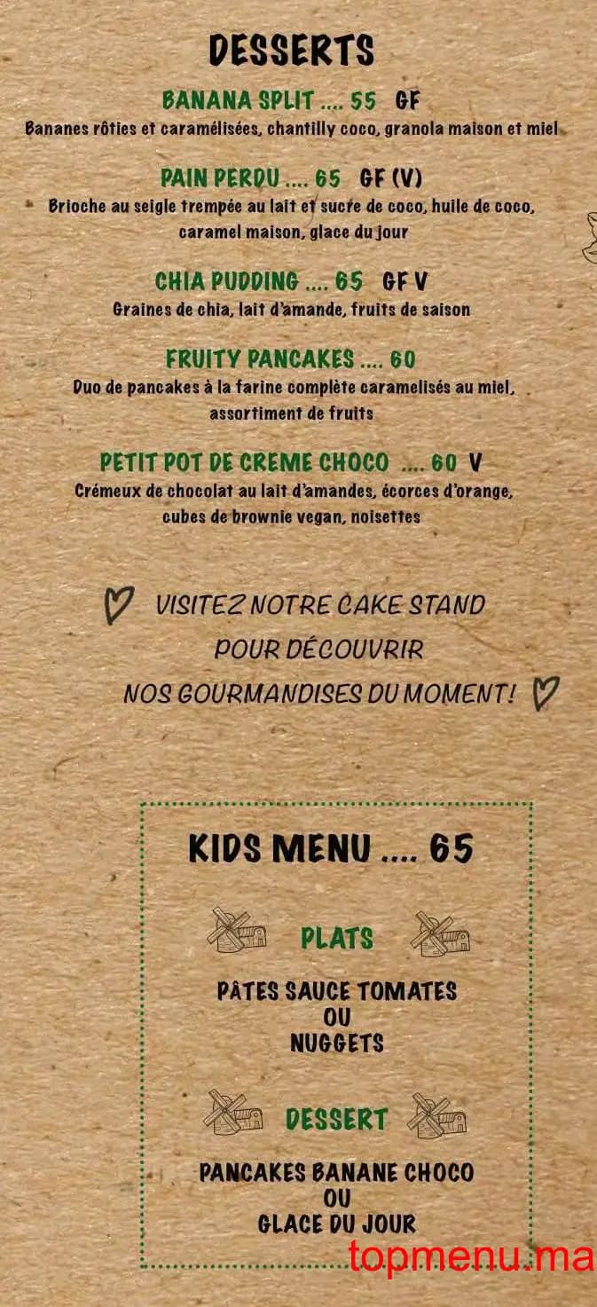 Restaurant Organic Kitchen menu page 3 Organic Kitchen menu page 3