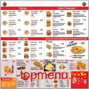 Restaurant Los Tacos menu page 1 Los Tacos menu page 1